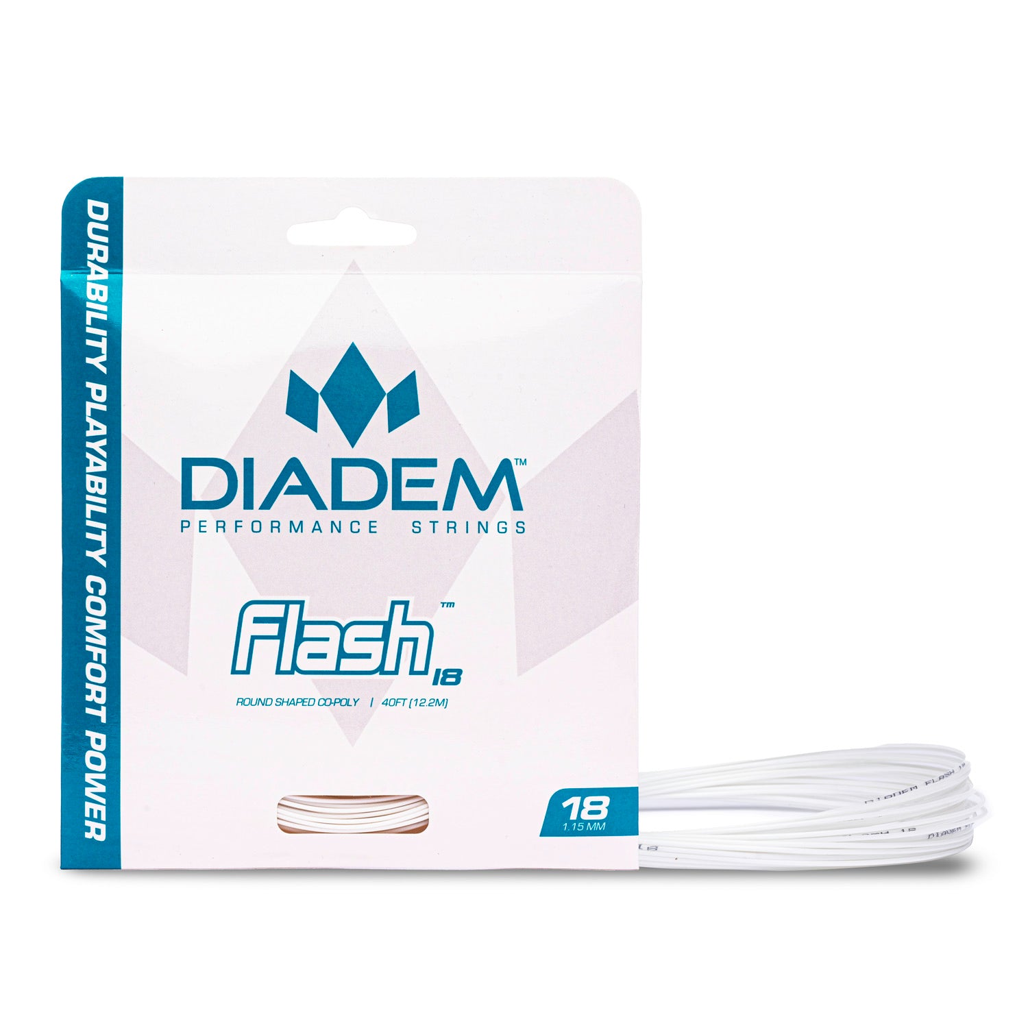 Diadem Flash Tennissaite in Weiß